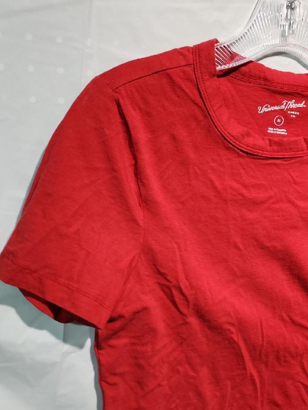 Universal Thread Red Tee with Script Logo - Picture 5 of 7